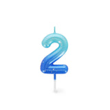 Legami HAPPY BIRTHDAY Verjaardags Taart kaars Cijfer 2, Blauw