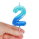 Legami HAPPY BIRTHDAY Verjaardags Taart kaars Cijfer 2, Blauw