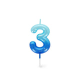 Legami HAPPY BIRTHDAY Verjaardags Taart kaars Cijfer 3, Blauw