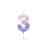 Legami HAPPY BIRTHDAY Verjaardags Taart kaars Cijfer 3, Roze