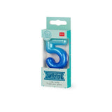 Legami HAPPY BIRTHDAY Verjaardags Taart kaars Cijfer 5, Blauw