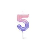 Legami HAPPY BIRTHDAY Verjaardags Taart kaars Cijfer 5, Roze
