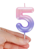 Legami HAPPY BIRTHDAY Verjaardags Taart kaars Cijfer 5, Roze