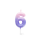 Legami HAPPY BIRTHDAY Verjaardags Taart kaars Cijfer 6, Roze