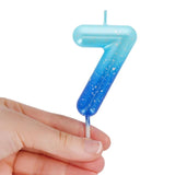 Legami HAPPY BIRTHDAY Verjaardags Taart kaars Cijfer 7, Blauw