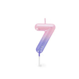 Legami HAPPY BIRTHDAY Verjaardags Taart kaars Cijfer 7, Roze