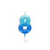 Legami HAPPY BIRTHDAY Verjaardags Taart kaars Cijfer 8, Blauw