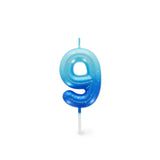 Legami HAPPY BIRTHDAY Verjaardags Taart kaars Cijfer 9, Blauw