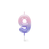 Legami HAPPY BIRTHDAY Verjaardags Taart kaars Cijfer 9, Roze
