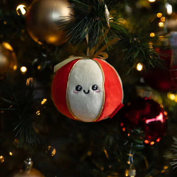 Legami HO HO HORNAMENTS Plushen Kerst hangdecoratie, Ball