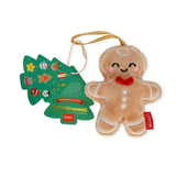 Legami HO HO HORNAMENTS Plushen Kerst hangdecoratie, Gingerbread