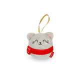 Legami HO HO HORNAMENTS Plushen Kerst hangdecoratie, Kitty