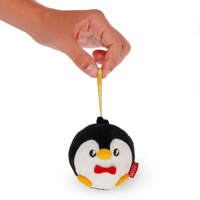 Legami HO HO HORNAMENTS Plushen Kerst hangdecoratie, Penguin