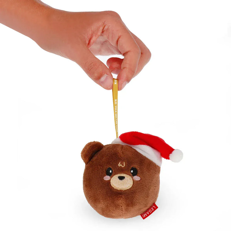 Legami HO HO HORNAMENTS Plushen Kerst hangdecoratie, Teddy