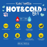 Legami HOT & COLD BFF Thermos Drinkfles voor kinderen, Unicorn