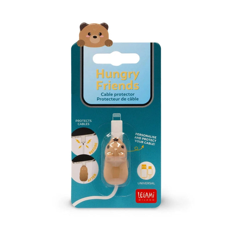 Legami HUNGRY FRIENDS Kabelbeschermer, Teddy Bear