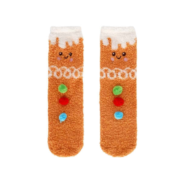 Legami IT'S A MATCH! Anti-slip Kerstsokken, Gingerbread