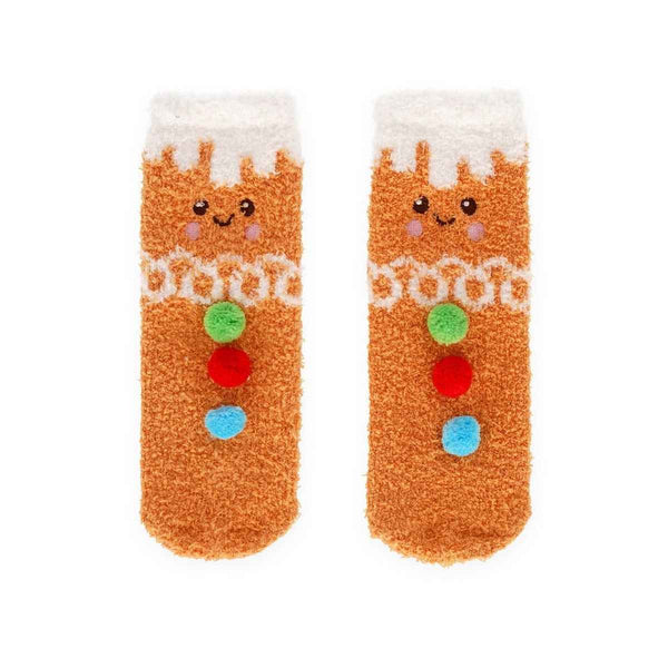 Legami IT'S A MATCH! Anti-slip Kerstsokken Kids/Adult, Gingerbread