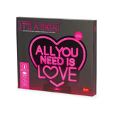Legami IT'S A SIGN Neon Lamp, All you need is Love