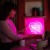 Legami IT'S A SIGN Neon Lamp, All you need is Love
