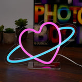 Legami IT'S A SIGN Neon Lamp, Planet Heart