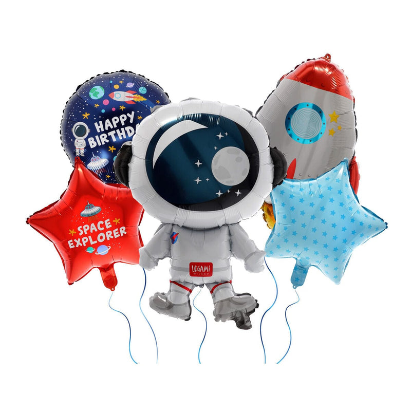 Legami LET'S PARTY Set van 5 Birthday Party Ballonnen - Space