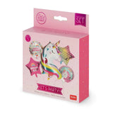 Legami LET'S PARTY Set van 5 Birthday Party Ballonnen -Unicorn