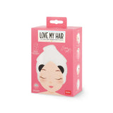 Legami LOVE MY HAIR Tulband Haarhanddoek, Panda