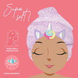 Legami LOVE MY HAIR Tulband Haarhanddoek, Unicorn