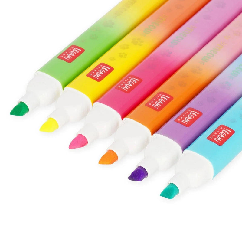 Legami MEOW Set van 6 duo Highlighters