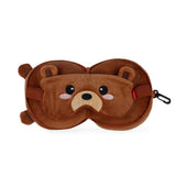 Legami MY TRAVEL BUDDY Schattig Reiskussen met Slaapmasker, Teddy Beer
