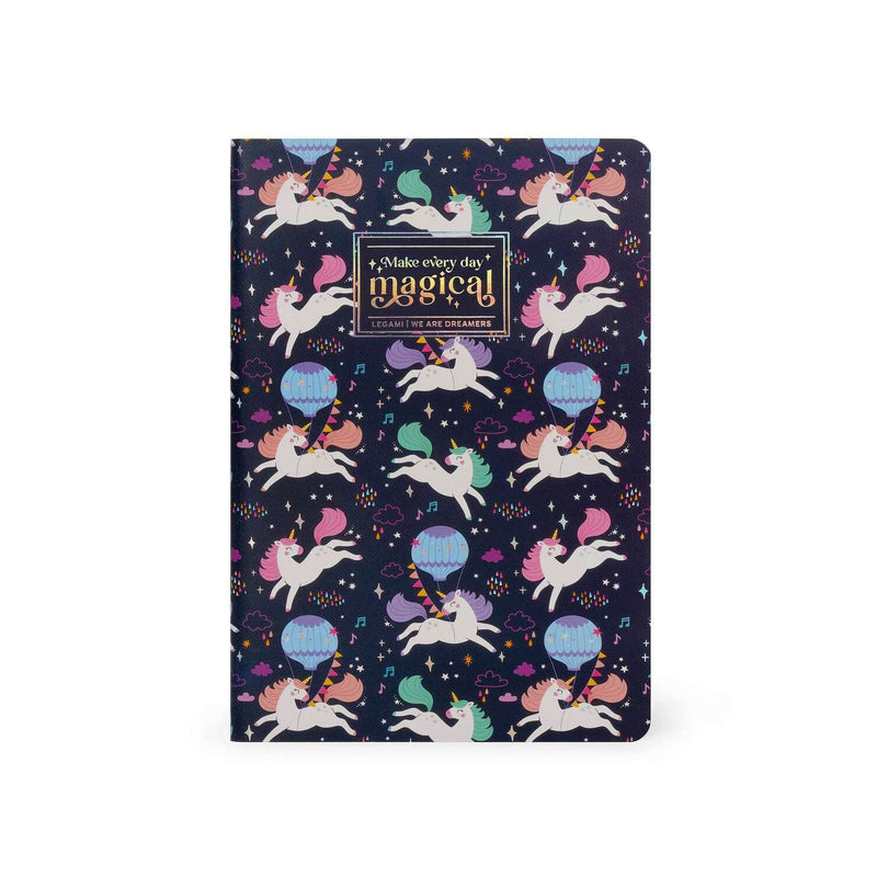 Legami Notebook met lijntjes A5, Unicorn