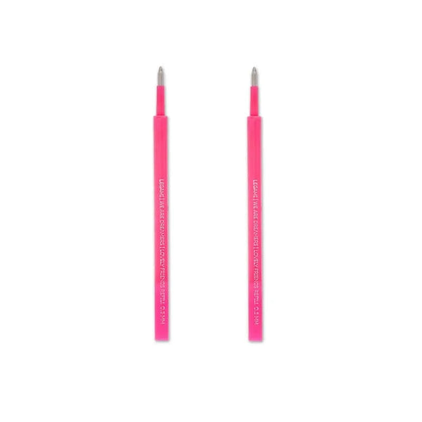 Legami Refill set van 2 voor Lovely Friends pen, Neon Roze