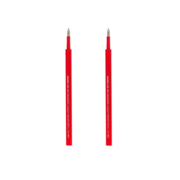 Legami Refill set van 2 voor Lovely Friends pen, Rood