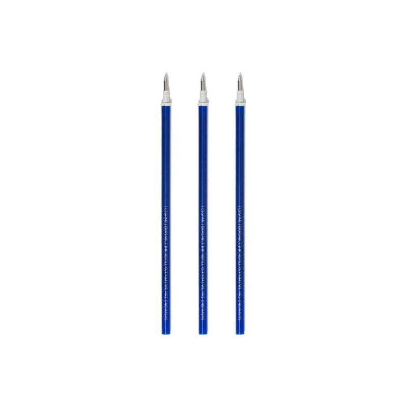 Legami Refill set van 3 voor Erasable Gel pen, Blauw