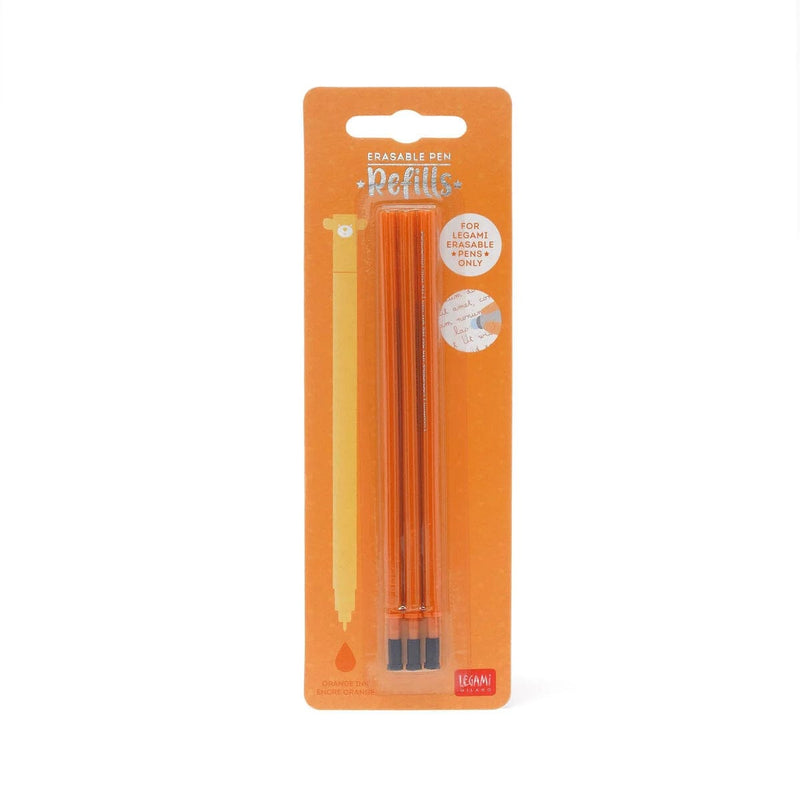 Legami Refill set van 3 voor Erasable Gel pen, Oranje