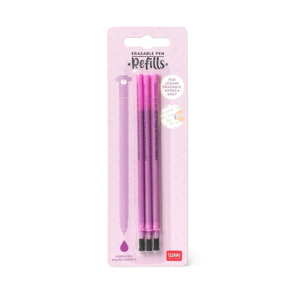 Legami Refill set van 3 voor Erasable Gel pen, Paars