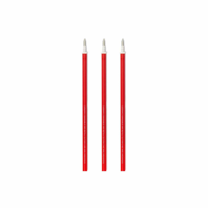 Legami Refill set van 3 voor Erasable Gel pen, Rood