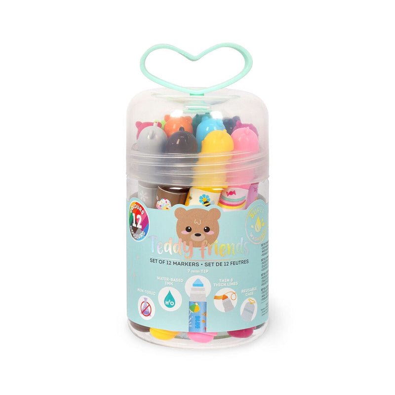 Legami Set van 12 stiften, Teddy Friends