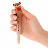 Legami SQUEEZIES Squishy Gel Pen, Teddy Bear