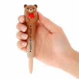 Legami SQUEEZIES Squishy Gel Pen, Teddy Bear