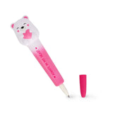 Legami SQUEEZIES Squishy Gel Pen, witte Teddybeer