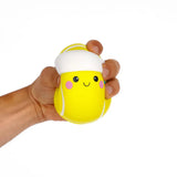 Legami STRESS LESS Anti-Stress Squishy met Aardbeigeur, Tennisbal
