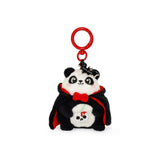 Legami SUPER SOFT Halloween Plushen Sleutelhanger, Panda 'Bam-Boo!'