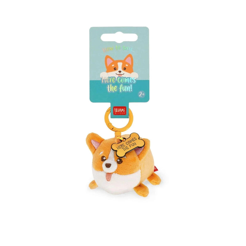 Legami SUPER SOFT Plushen Sleutelhanger, Corgi