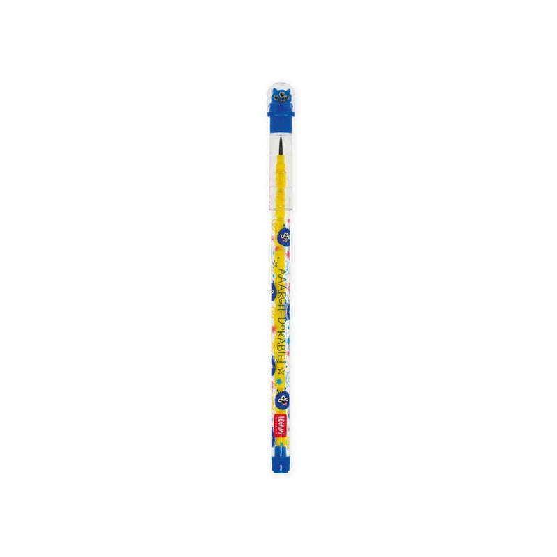 Legami TAKE A TIP Stapelpotlood met gommetje, Monster