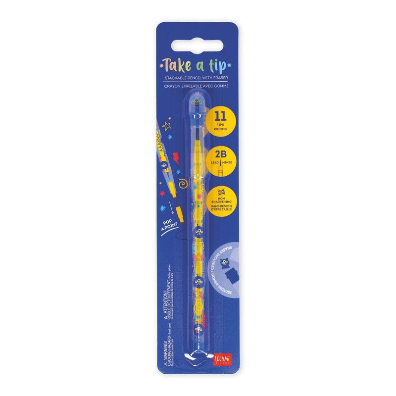 Legami TAKE A TIP Stapelpotlood met gommetje, Monster