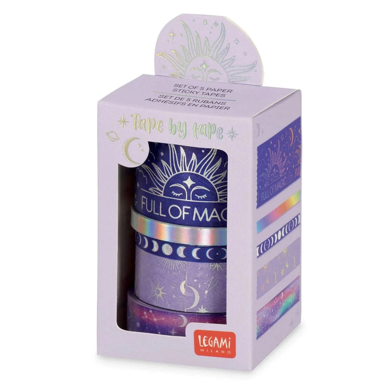 Legami TAPE BY TAPE Set van 5 Papieren Decoratietapes, Magic