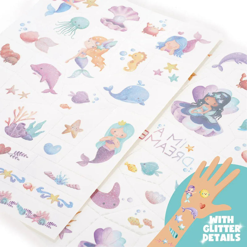 Legami TATTOOS Set van 50 tijdelijke tattoos, Mermaid