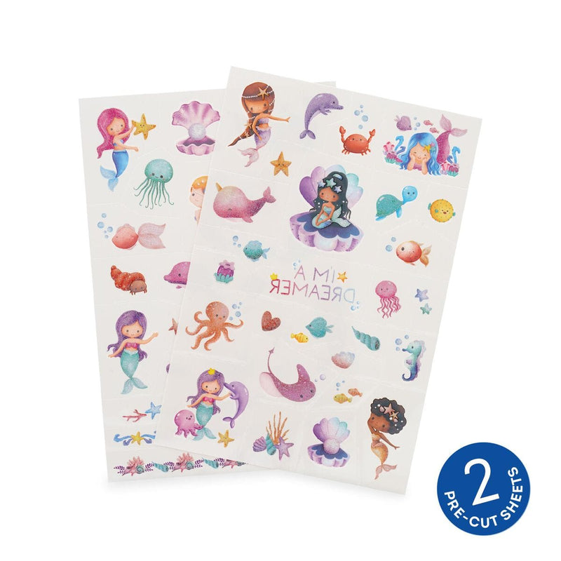 Legami TATTOOS Set van 50 tijdelijke tattoos, Mermaid